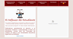Desktop Screenshot of defensorestudiante.org
