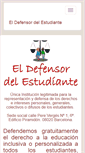 Mobile Screenshot of defensorestudiante.org