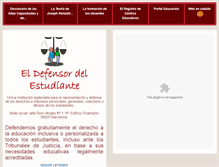 Tablet Screenshot of defensorestudiante.org
